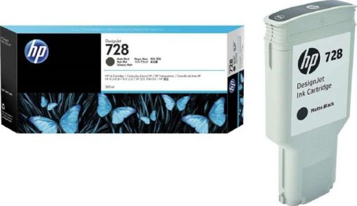 HP 728 300-ml Matte Black DesignJet Ink Cartridge