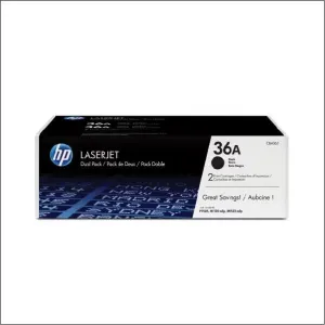 HP 36A 2-pack Black Original LaserJet Toner Cartridges