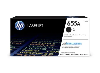 HP 655A Black Original LaserJet Toner Cartridge (CF450A)