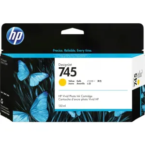 HP 745 130-ml DesignJet Yellow Ink Cartridge
