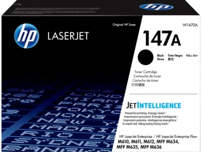 HP 147A Black Original LaserJet Toner Cartridge,