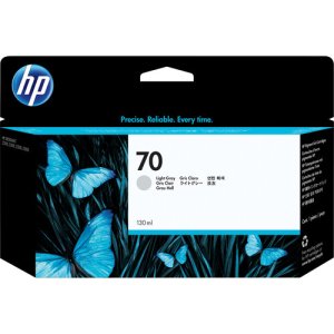 HP 70 Light Gray (130-ml) DesignJet Ink Cartridge