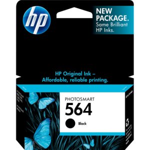 HP 564 Black Original Ink Cartridge, CB316WN