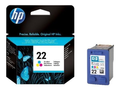 HP 22 Tri-color Original Ink Cartridge