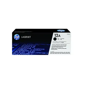 HP 12A Black Original LaserJet Toner Cartridge-Q2612A