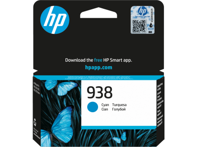 HP 938 Cyan Original Ink Cartridge