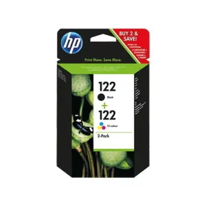 HP 122 2-pack Black/Tri-color Original Ink Cartridges-CR340HE