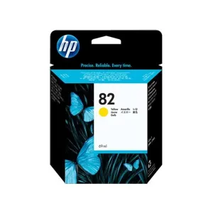 HP 82 69-ml Yellow DesignJet Ink Cartridge-C4913A