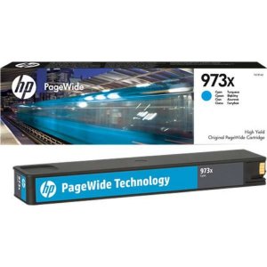 HP 973X High Yield Cyan Original PageWide Cartridge