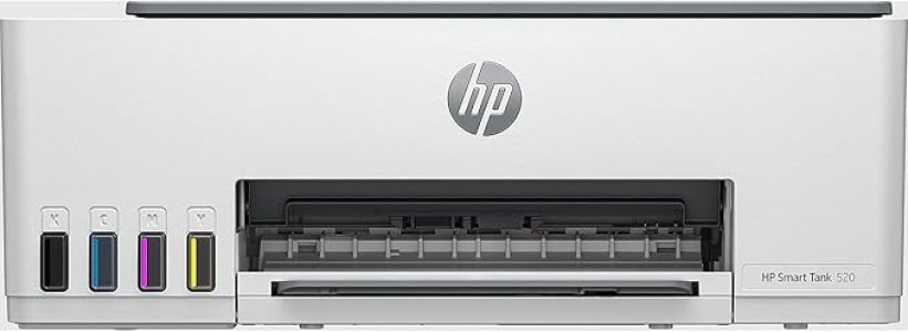 HP Smart Tank 520 All-in-One Printer, Color, Printer for Home and home office, Print, copy, scan, High-volume printer tank; Scan to PDF