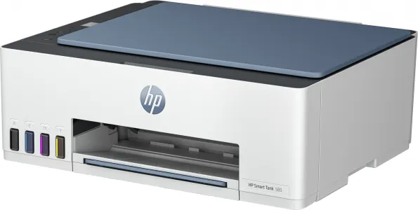 HP Smart Tank 585 All-in-One Printer, Home and home office, Print, copy, scan, Wireless; High-volume printer tank; Print from phone or tablet; Scan to PDF