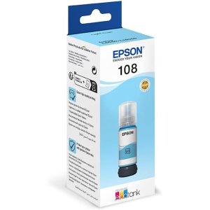 Epson 108 EcoTank Light Cyan ink bottle (70 ml)