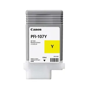Canon PFI-107Y 130ml Yellow Ink Cartridge