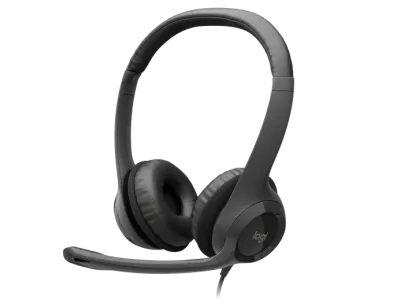 Logitech H390 USB Headset with Noise-Canceling Mic - 981-000406
