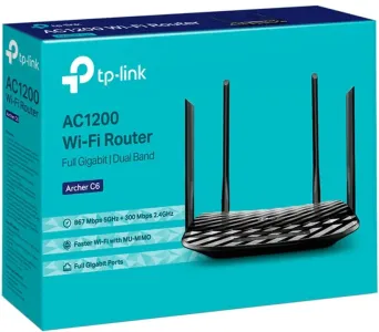 TP-Link AC1200 Wireless MU-MIMO Gigabit Router - TL-ARCHER C6