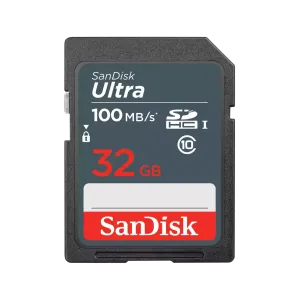 SanDisk Ultra 32GB SDHC/SDXC Card | Up to 100MB/s-SDSDUNR-032G-GN3IN