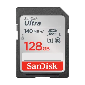 SanDisk Ultra 128GB SDHC/SDXC UHS-I Card | 140MB/s Speed-SDSDUNB-128G-GN6IN