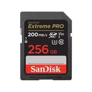 SanDisk Extreme PRO 256GB SDHC/SDXC UHS-I Card | 200MB/s-SDSDXXD-256G-GN4IN