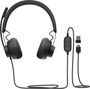 Logitech Zone Wired Headset Noise-Cancelling Mic-981-000870
