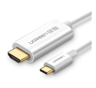 UGREEN USB-C Male to HDMI Male Cable 1.5m - White - UG-30841