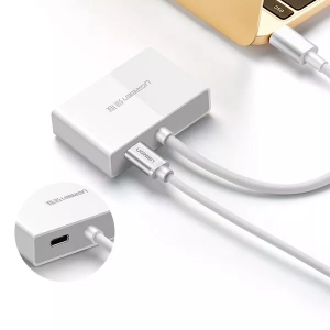 UGREEN USB-C to HDMI + VGA Converter White MM123-UG-30843