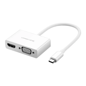 UGREEN USB-C to HDMI + VGA Converter White MM123-UG-30843