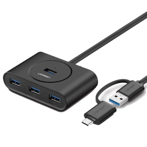 UGREEN USB-A 3.0 4-Port Hub with USB-C&USB-A 2-in-1-UG-40850