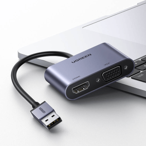 UGREEN USB-A 3.0 to HDMI + VGA Converter CM449-UG-20518