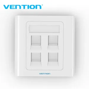 VENTION 4 PORT WALL FACEPLATE WHITE 86 TYPE-VEN-IFCW0