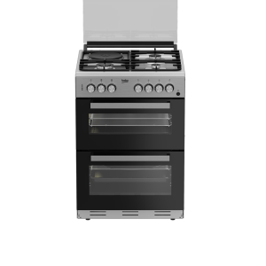 Beko FDF63110DXDSL Cooker 3 Gas + 1 Electric Dual Oven