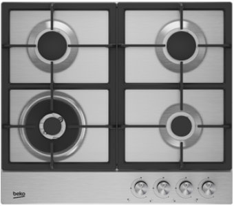 Beko HQAW64225SX 4-Burner Gas Hob | Inox Built-in