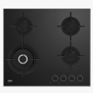 Beko HCLW64222S 60cm 4-Burner Gas Hob | Stainless Steel