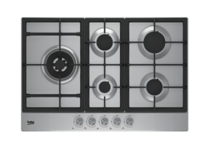 Beko HQAW75225SX 5-Burner Gas Hob | Stainless Steel