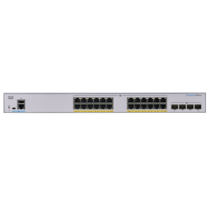 Cisco CBS350 24-Port Gigabit PoE Switch with 4×SFP