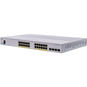 Cisco CBS350 24-Port Gigabit PoE Switch with 4×SFP