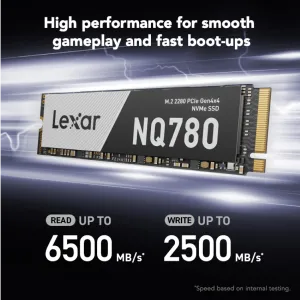 LEXAR LNQ780 M.2 PCIe Gen 4x4 NVMe 2280 1TB-LNQ780X001T-RNNNG