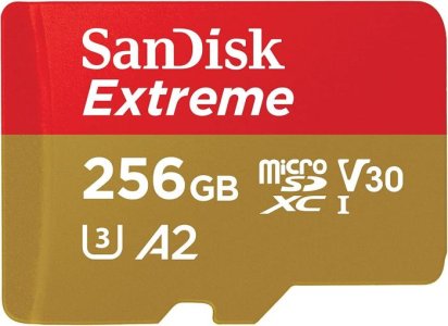 SanDisk Extreme microSDXC 256GB  - SDSQXAV-256G-GN6MN