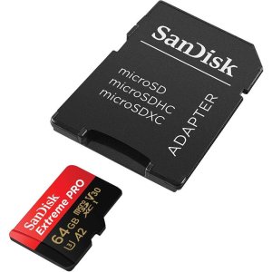 SanDisk Extreme PRO microSDXC 64GB  - SDSQXCU-064G-GN6MA