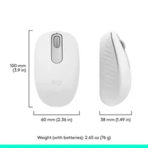 Logitech M196 Bluetooth Mouse - Off White-910-007460