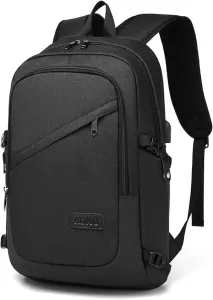 Kingsons KS3207W Anti-theft 15.6" Laptop Bag Pack USB Charging - Black 