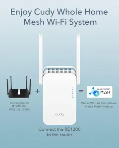CUDY RE1200 AC1200 WI-FI mesh repeater