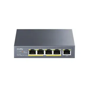 CUDY 5-PORT GIGABIT PoE(120watts) + Switch with 1 SFP Slot
