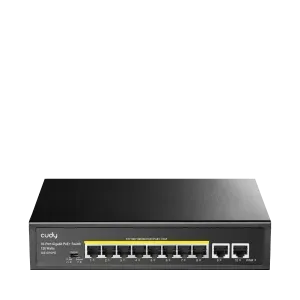 CUDY 10-PORT GIGABIT PoE(120watts) + Switch with 2 Uplink Ports CUDY GS1010PE