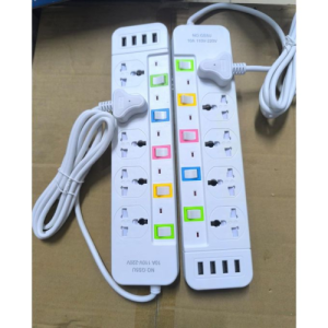 Generic LHA01 5‑Way 2 Metres Extension Socket