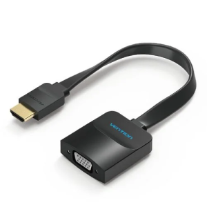 Vention Flat HDMI to VGA Converter 0.15M Black
