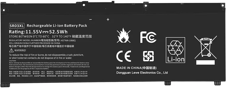 HP  52.5wh 11.55V sr03xl battery