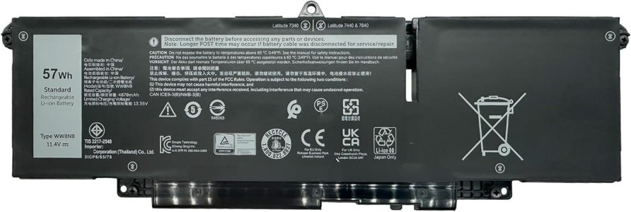 Dell P126F P126F002 11.4V 57Wh Laptop Battery