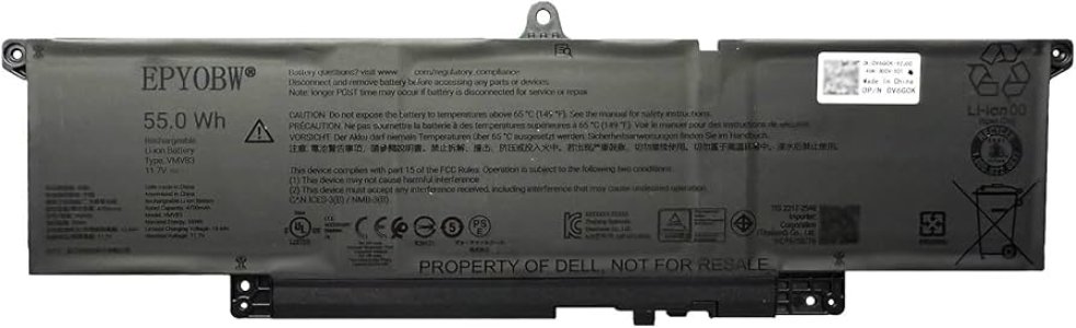 Dell P200G / P200G001 11.7V 55Wh Laptop Battery