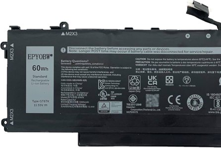Dell P166G / P166G002 11.55V 60Wh Laptop Battery