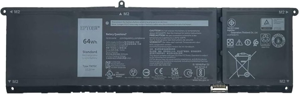 Dell Inspiron 16 7630 2-in-1 15.2V 64Wh Laptop Battery